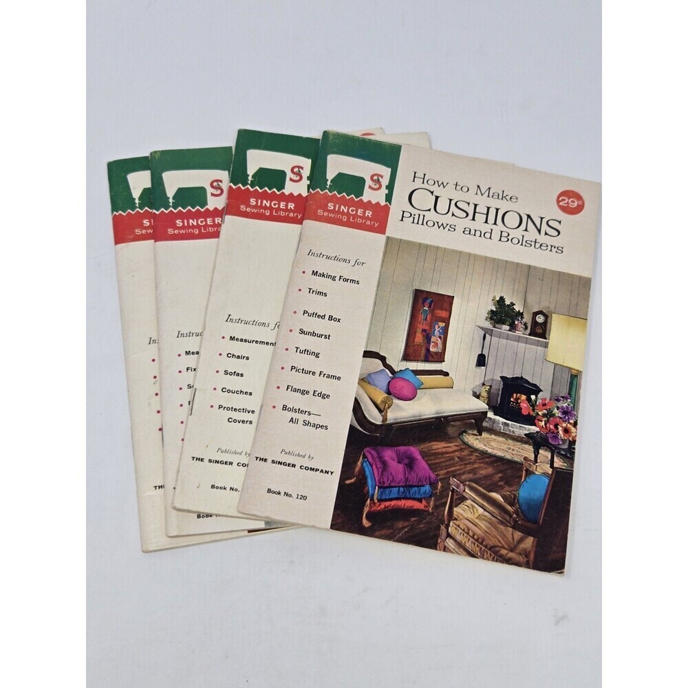 VINTAGE SINGER SEWING LIBRARY PAMPHLETS BOOKLETS 1960S HOME DECOR